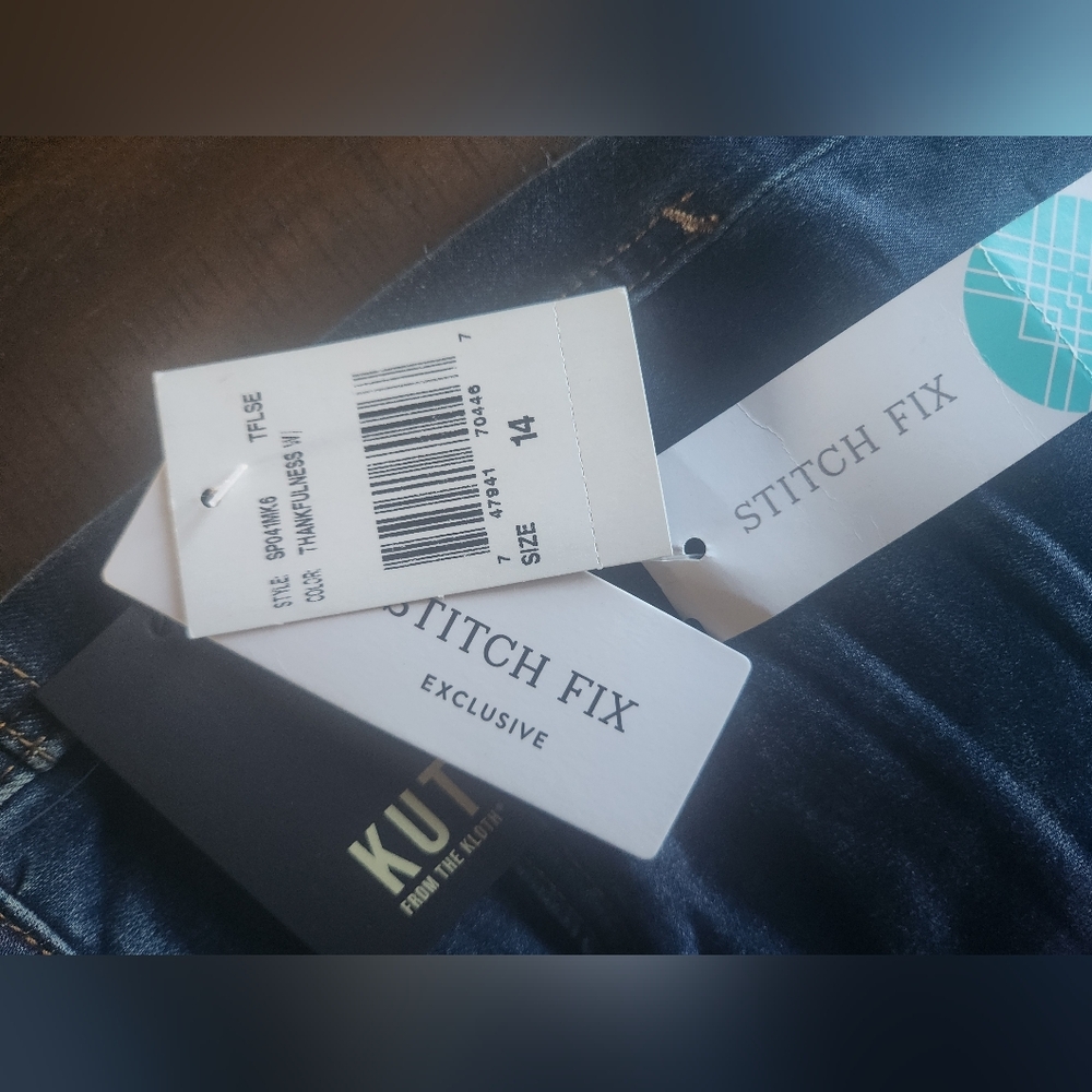 NWT Kut From The Cloth Toothpick Skinny Jeans Sz‎ 14 - Picture 3 of 9